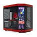 A product image of EX-DEMO HYTE Y70 Touch Infinite Mid Tower Case w/ LCD (Black Cherry)