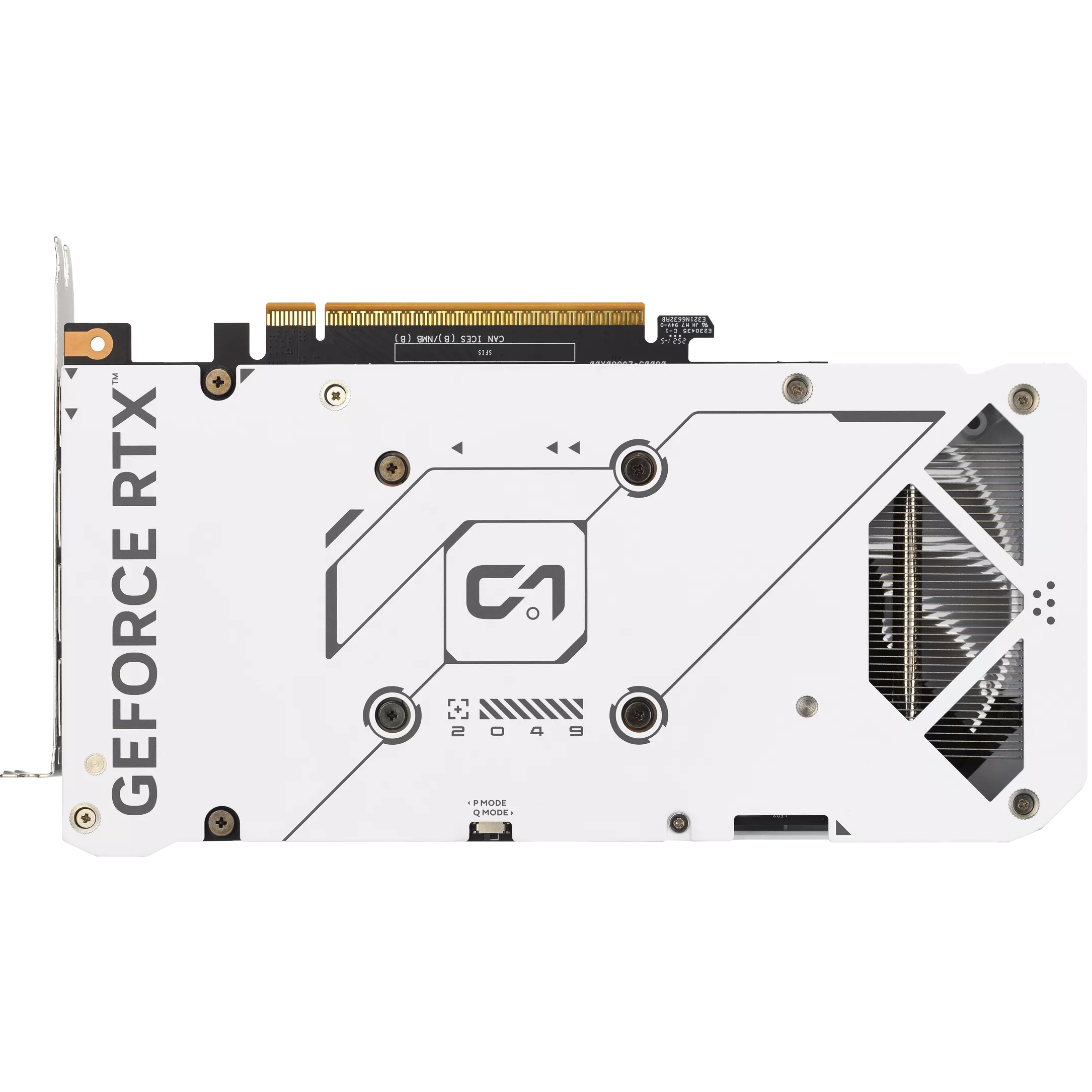 A large main feature product image of ASUS GeForce RTX 5060 Dual OC 8GB GDDR7 - White