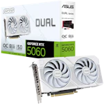 A small tile product image of ASUS GeForce RTX 5060 Dual OC 8GB GDDR7 (White)