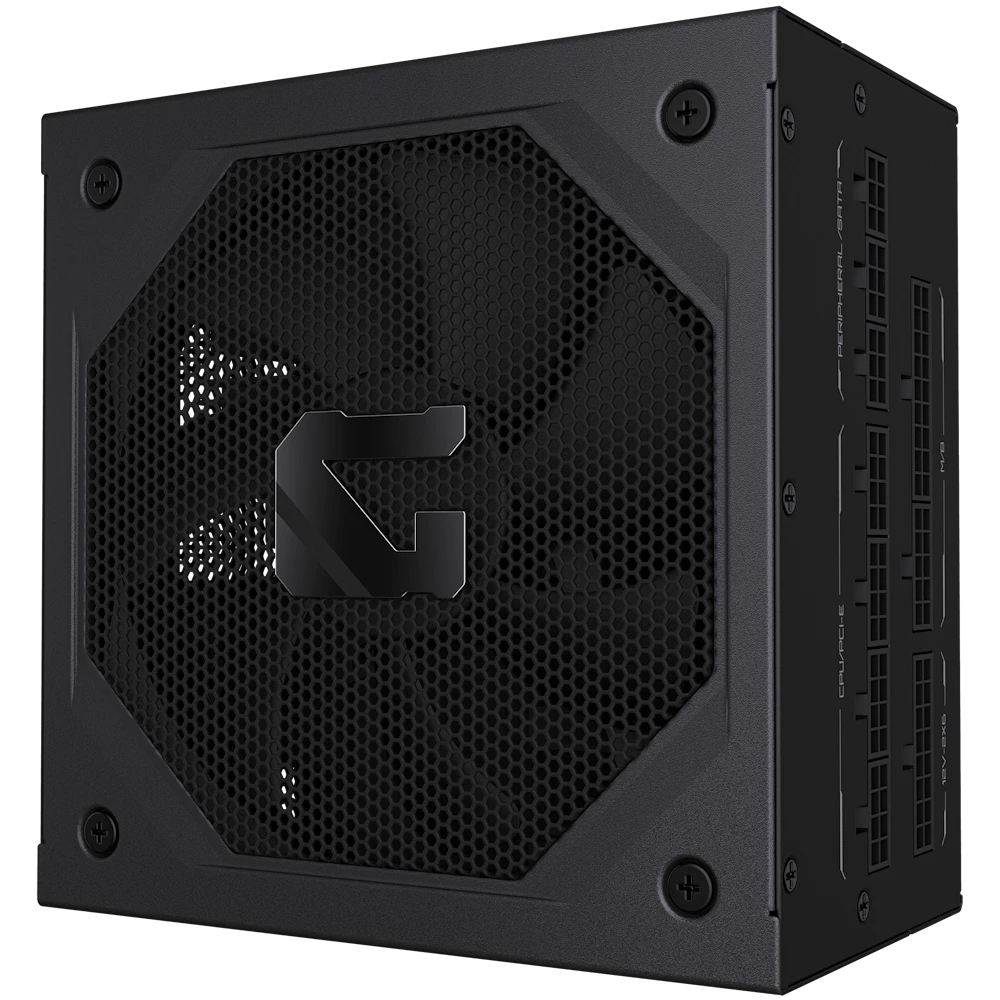A large main feature product image of Gigabyte Gaming 1000GM PG5 1000W Gold PCIe 5.1 ATX 3.1 Modular PSU