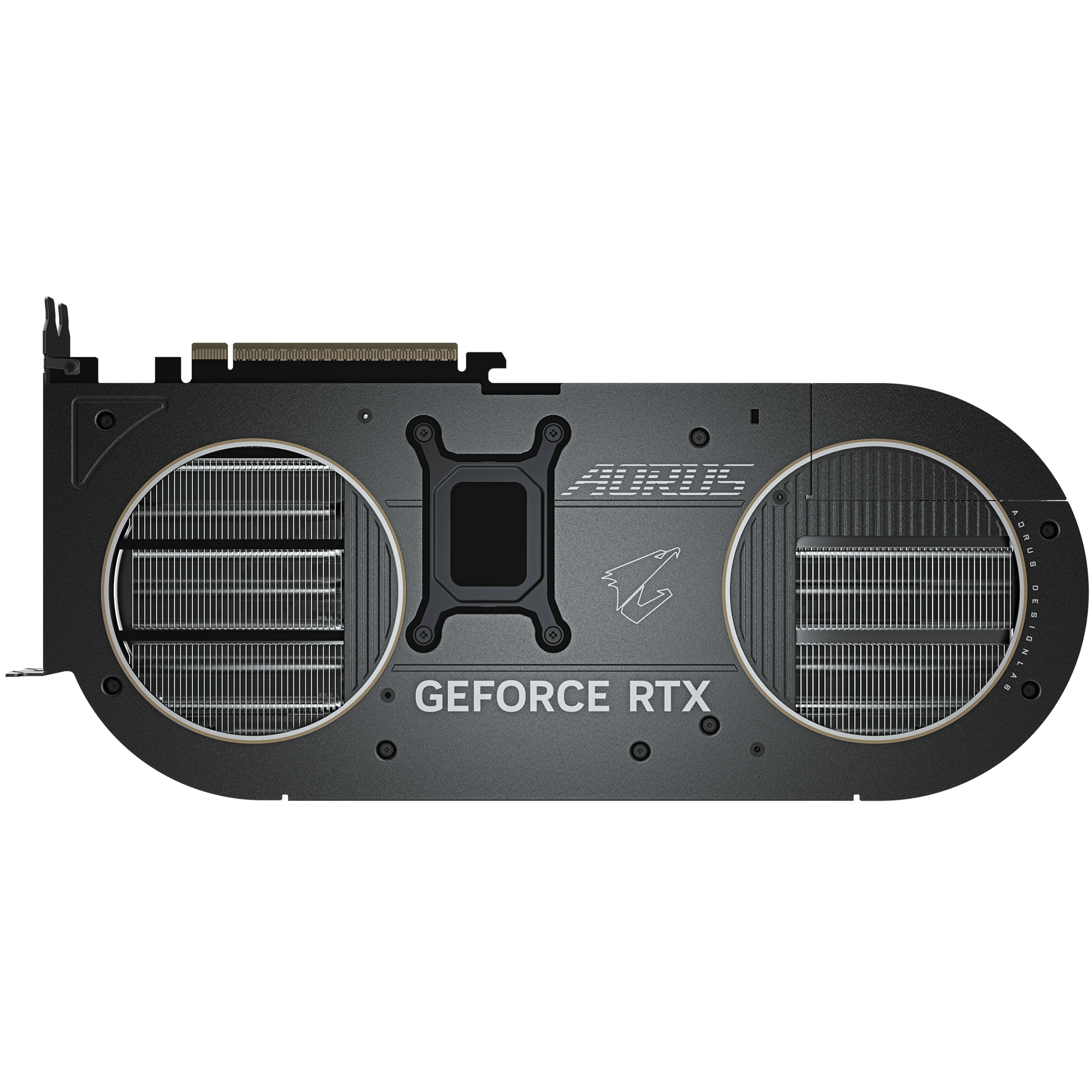 A large main feature product image of Gigabyte GeForce RTX 5080 AORUS Infinity 16GB GDDR7