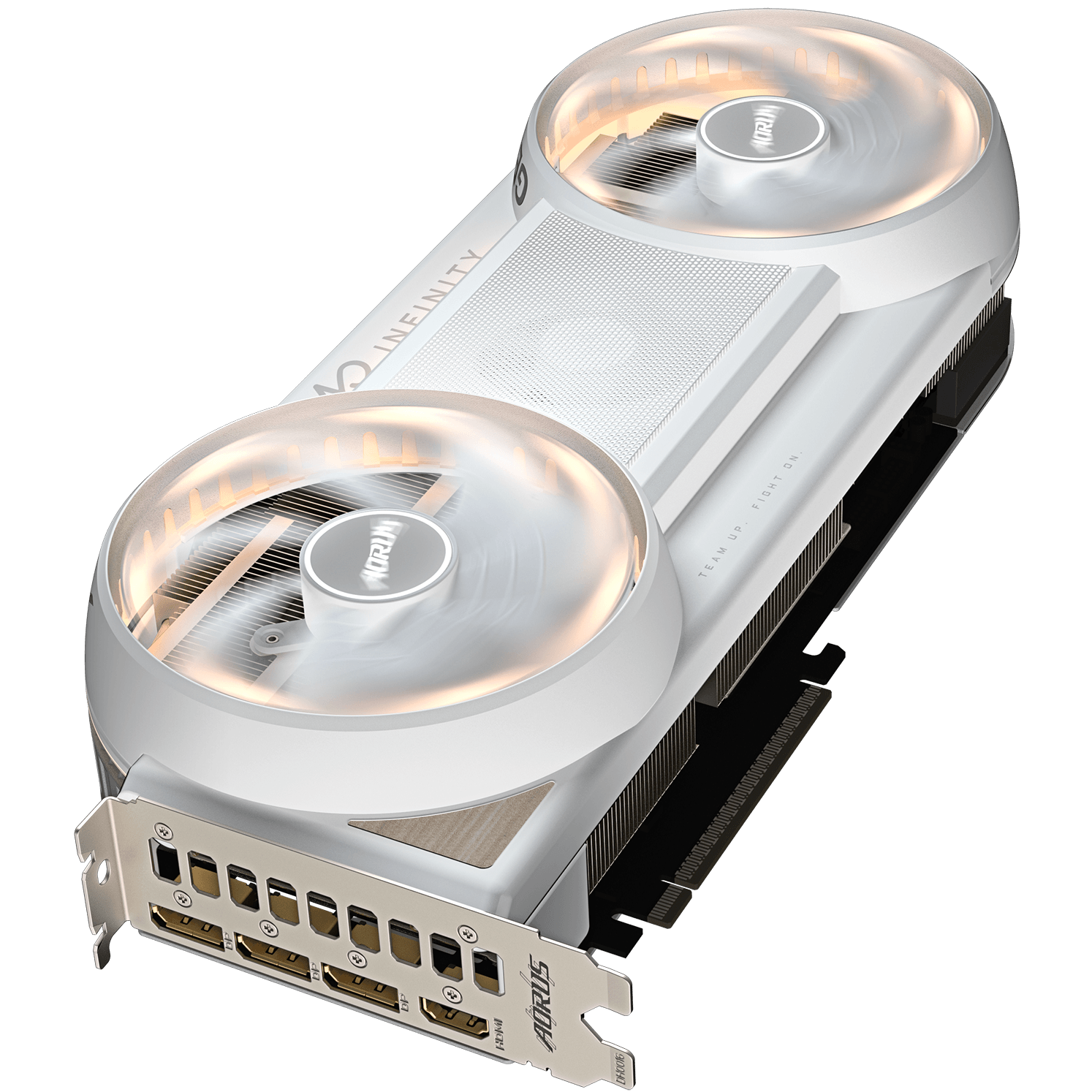 A large main feature product image of Gigabyte GeForce RTX 5080 AORUS Infinity 16GB GDDR7 - Wood