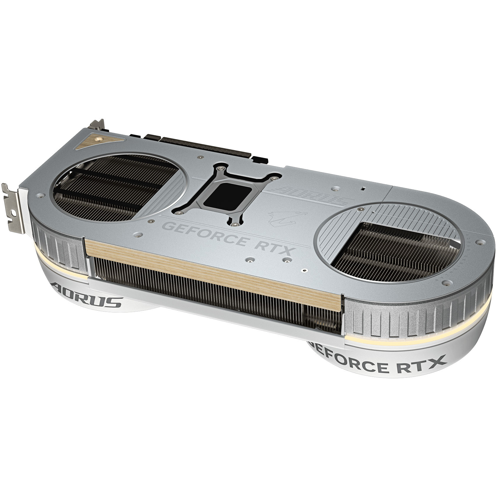 A large main feature product image of Gigabyte GeForce RTX 5080 AORUS Infinity 16GB GDDR7 - Wood