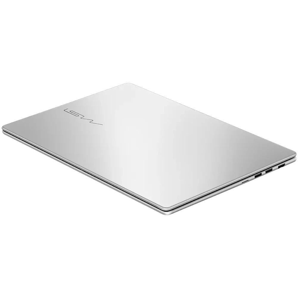 A large main feature product image of MSI Modern 14S AI+ (G3M) -14" OLED, Ultra 7 355, 16GB/512GB - Win 11 Notebook