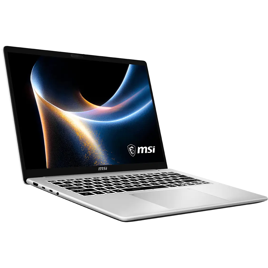 A large main feature product image of MSI Modern 14S AI+ (G3M) -14" OLED, Ultra 7 355, 16GB/512GB - Win 11 Notebook