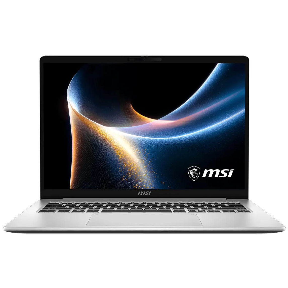 A large main feature product image of MSI Modern 14S AI+ (G3M) -14" OLED, Ultra 5 322, 16GB/512GB - Win 11 Notebook
