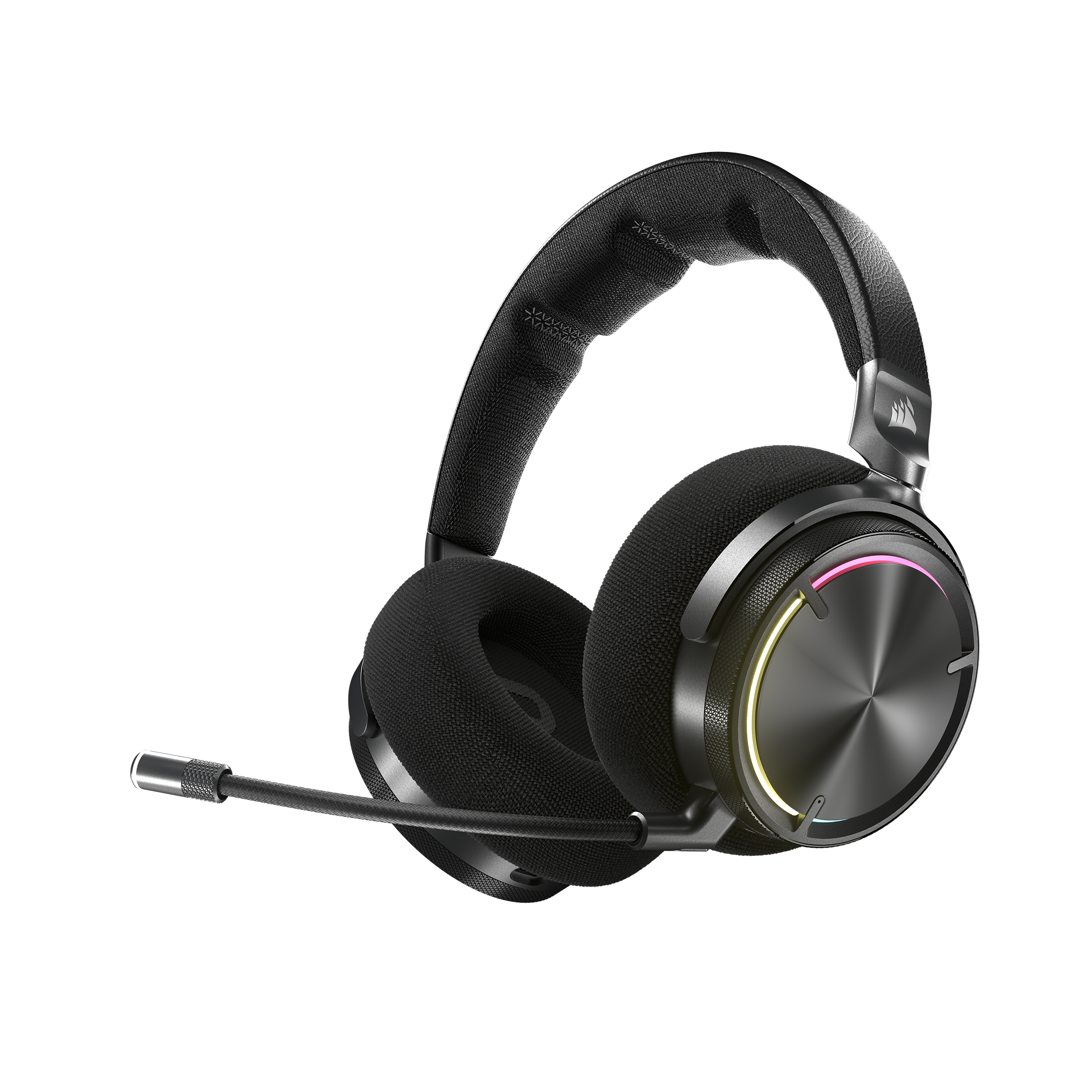 A large main feature product image of EX-DEMO Corsair VIRTUOSO MAX WIRELESS Gaming Headset (Carbon)