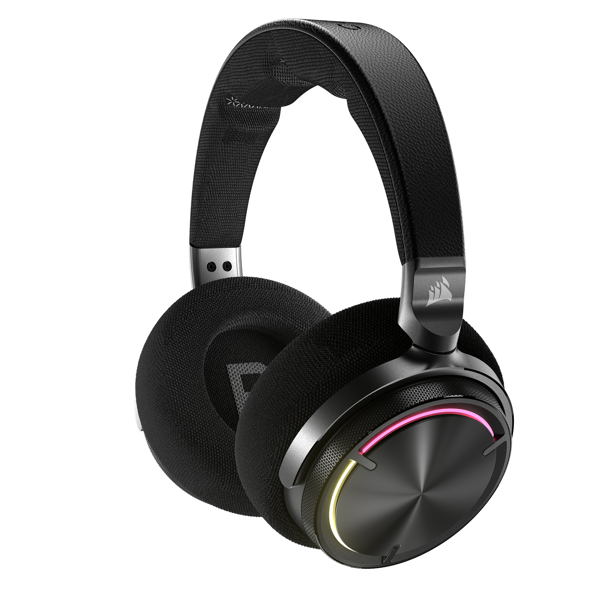 A large main feature product image of EX-DEMO Corsair VIRTUOSO MAX WIRELESS Gaming Headset (Carbon)