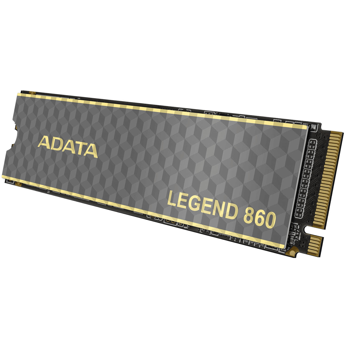 A large main feature product image of ADATA Legend 860 PCIe Gen4 NVMe M.2 SSD - 500GB