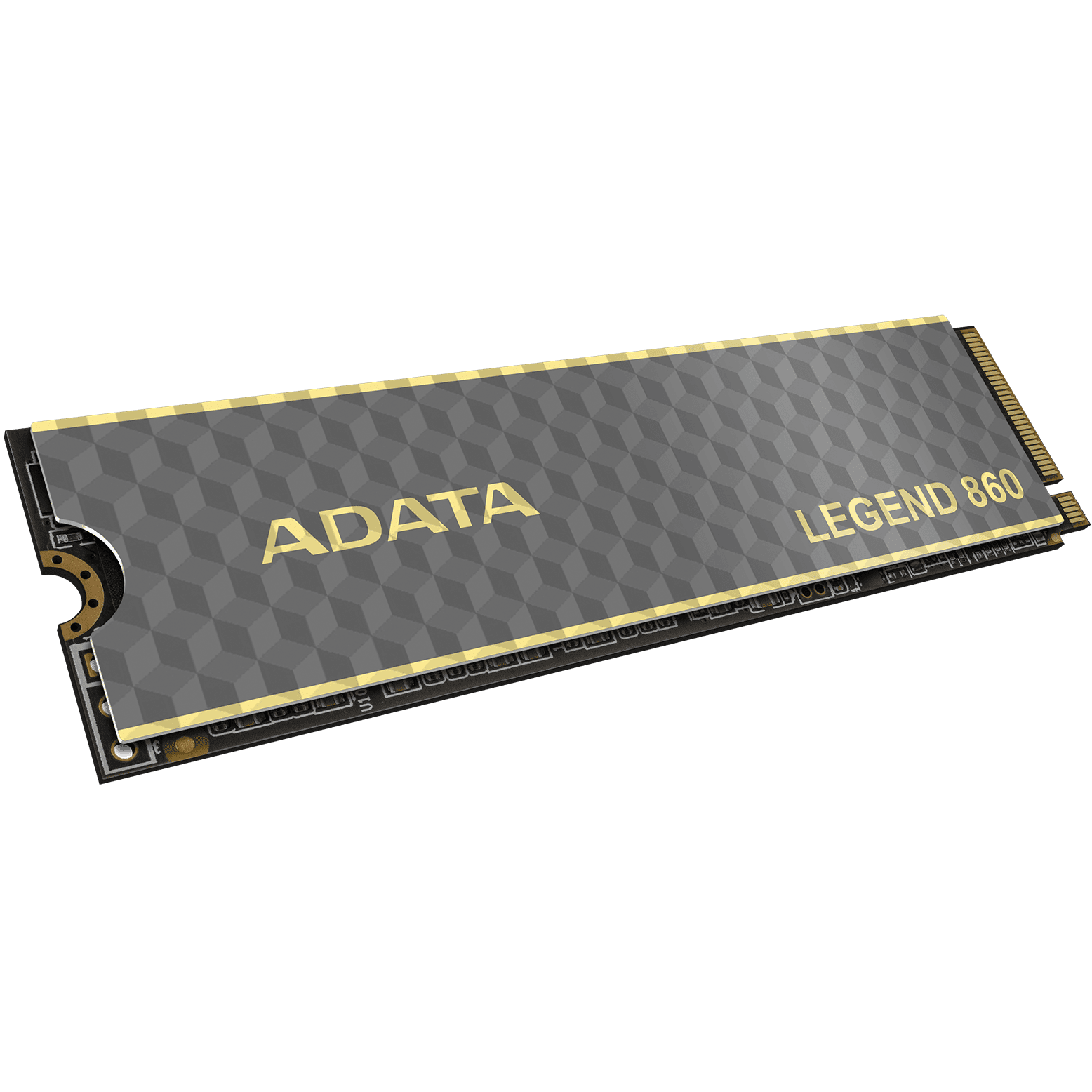A large main feature product image of ADATA Legend 860 PCIe Gen4 NVMe M.2 SSD - 500GB