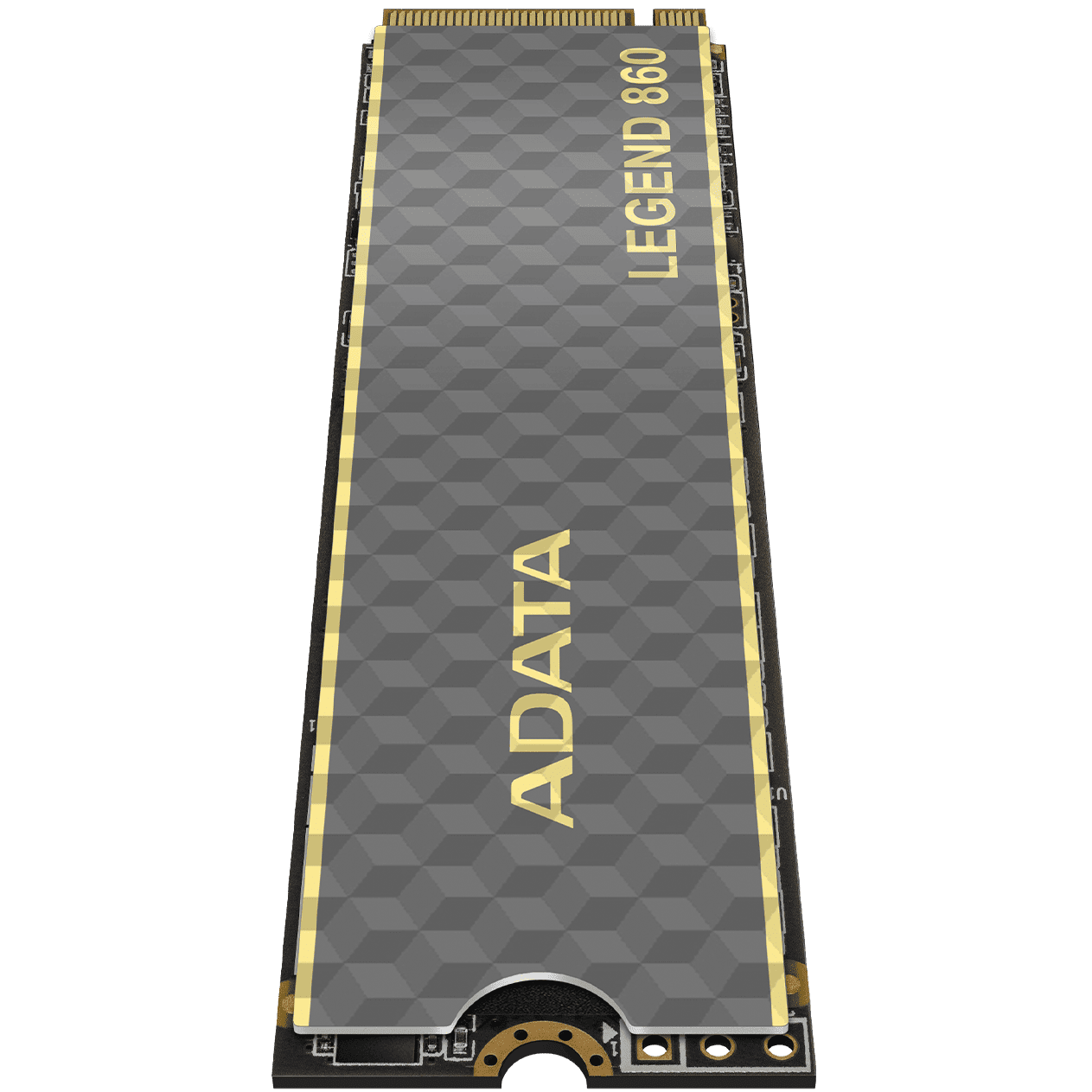 A large main feature product image of ADATA Legend 860 PCIe Gen4 NVMe M.2 SSD - 500GB