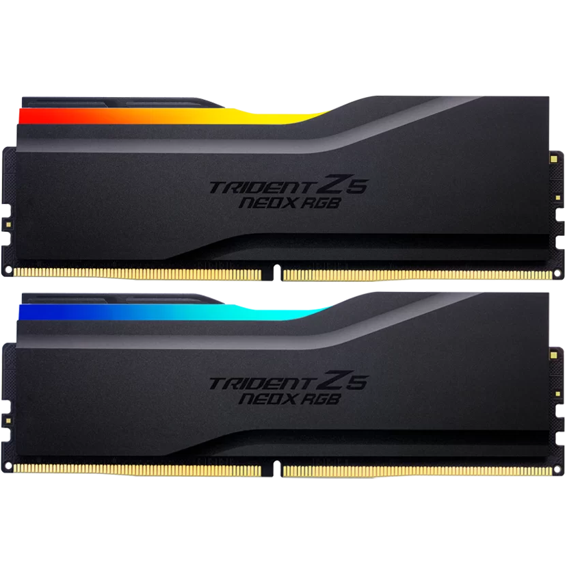 A large main feature product image of G.Skill Trident Z5 NeoX RGB 32GB Kit (2x16GB) EXPO ULL DDR5-6000 C28 - Matte Black