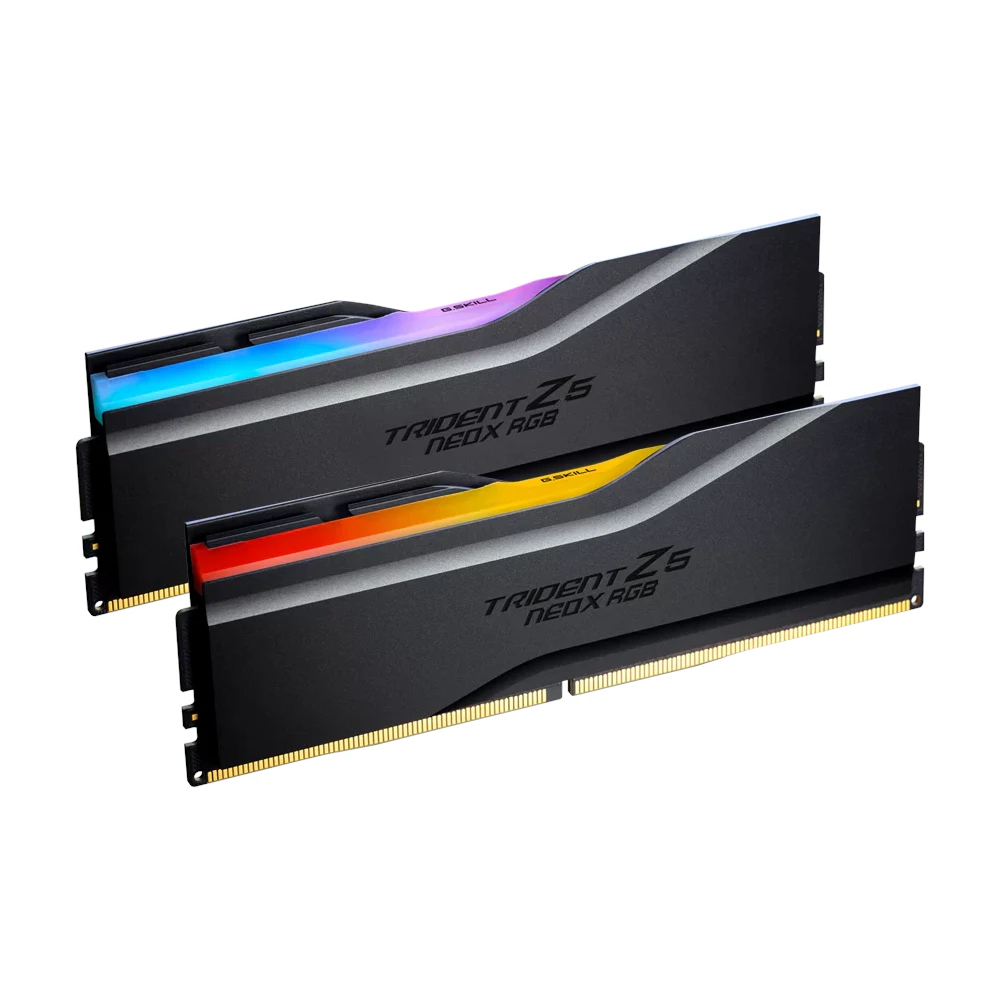 A large main feature product image of G.Skill Trident Z5 NeoX RGB 32GB Kit (2x16GB) EXPO ULL DDR5-6000 C28 - Matte Black