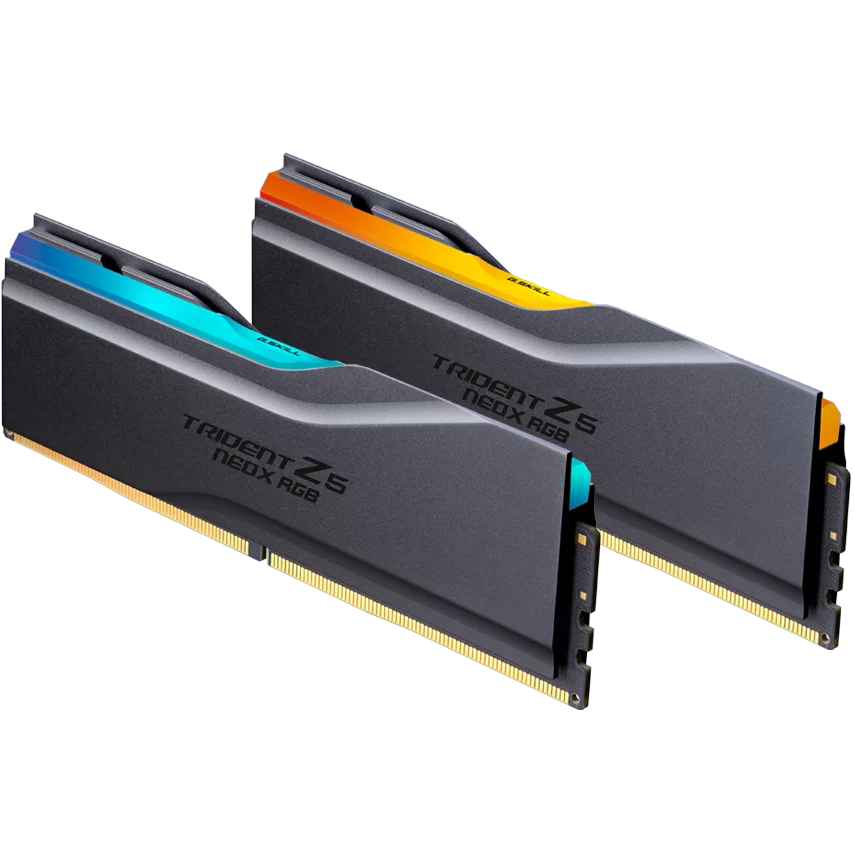 A large main feature product image of G.Skill Trident Z5 NeoX RGB 32GB Kit (2x16GB) EXPO ULL DDR5-6000 C28 - Matte Black