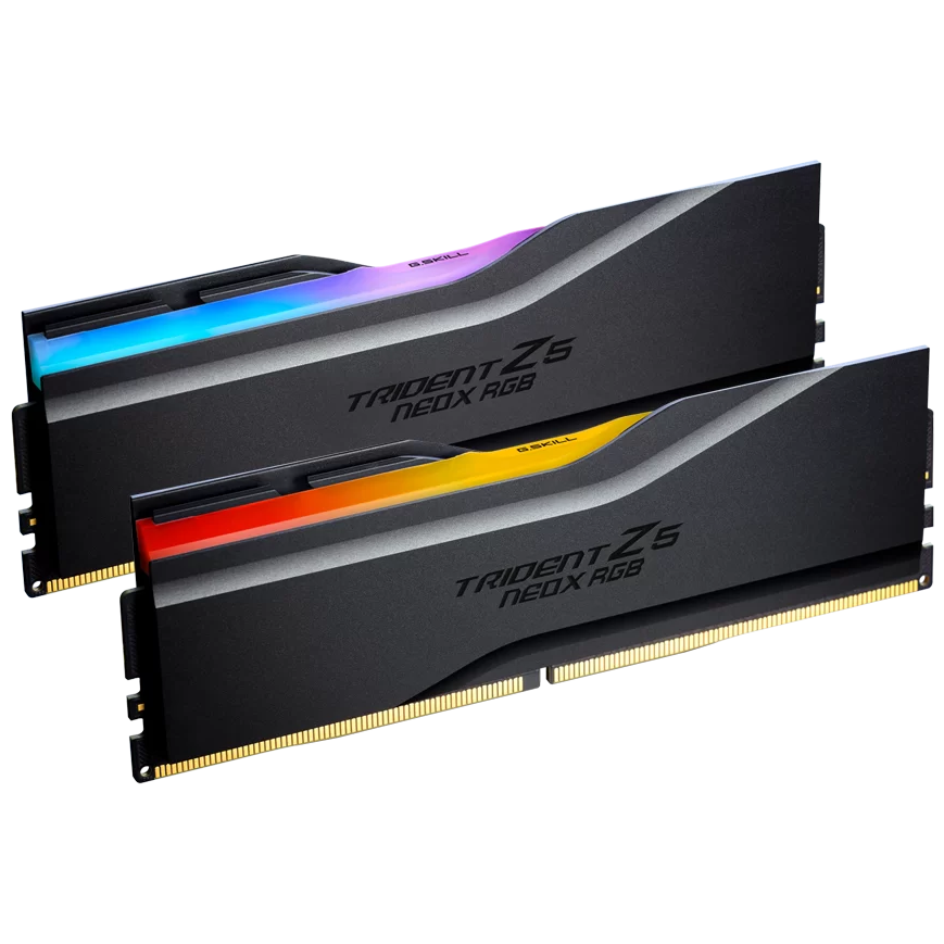 A large main feature product image of G.Skill Trident Z5 NeoX RGB 32GB Kit (2x16GB) EXPO ULL DDR5-6000 C36 - Matte Black