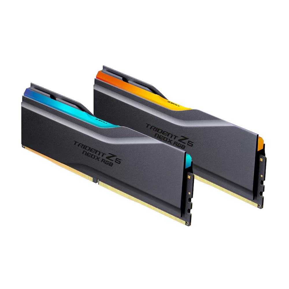 A large main feature product image of G.Skill Trident Z5 NeoX RGB 32GB Kit (2x16GB) EXPO ULL DDR5-6000 C36 - Matte Black