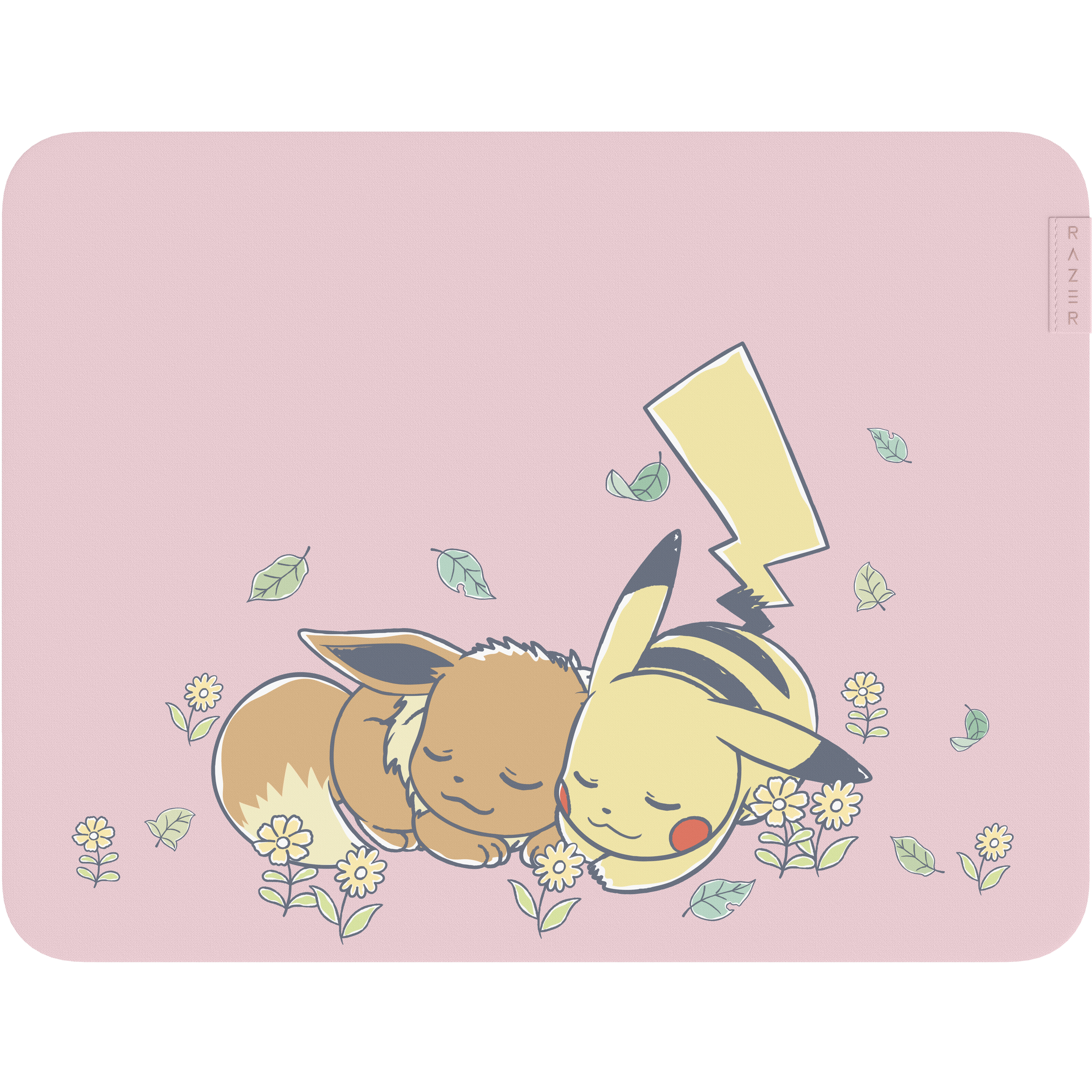 A large main feature product image of Razer Gigantus V2 - Soft Gaming Mouse Mat - M -  Pikachu/Eevee Edition