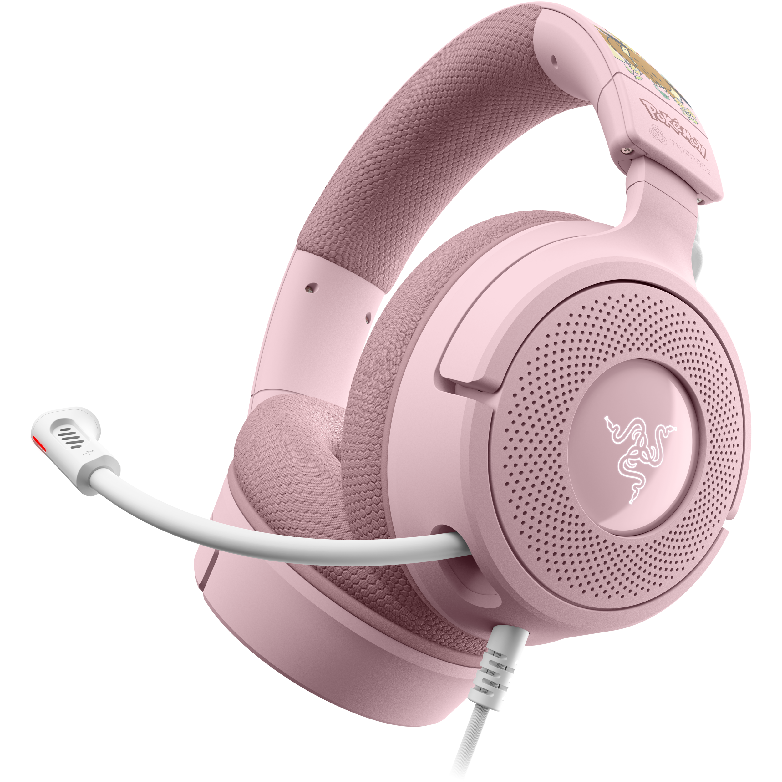 A large main feature product image of Razer Kraken V4 X - Wired Gaming Headset - Pokémon Pikachu/Eevee Edition