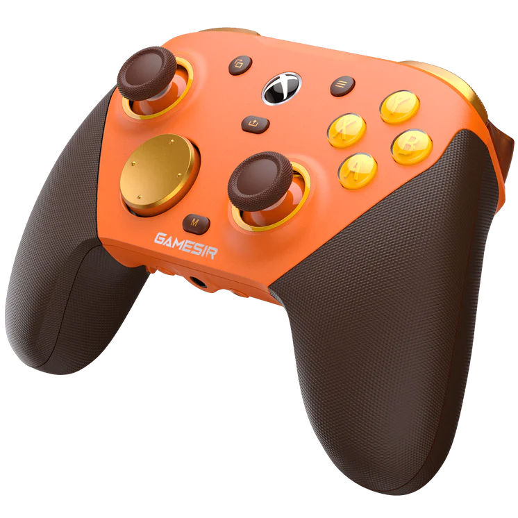 A large main feature product image of GameSir G7 Pro Wireless Gaming Controller - Amber Flame