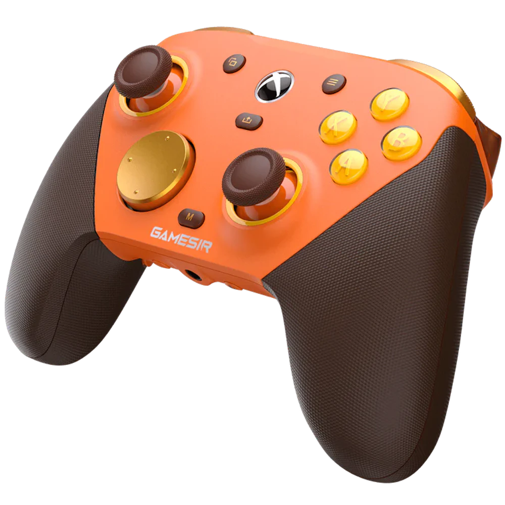 A large main feature product image of GameSir G7 Pro Wireless Gaming Controller - Amber Flame