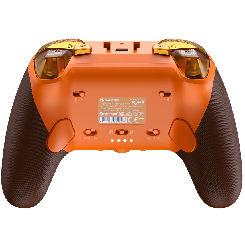 A large main feature product image of GameSir G7 Pro Wireless Gaming Controller - Amber Flame