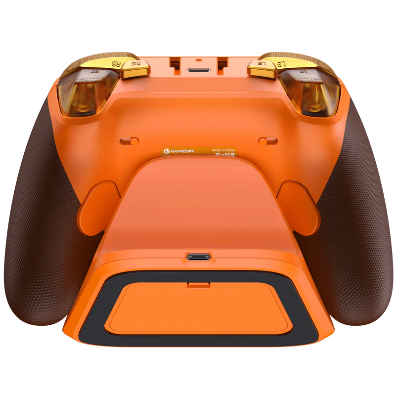 A large main feature product image of GameSir G7 Pro Wireless Gaming Controller - Amber Flame