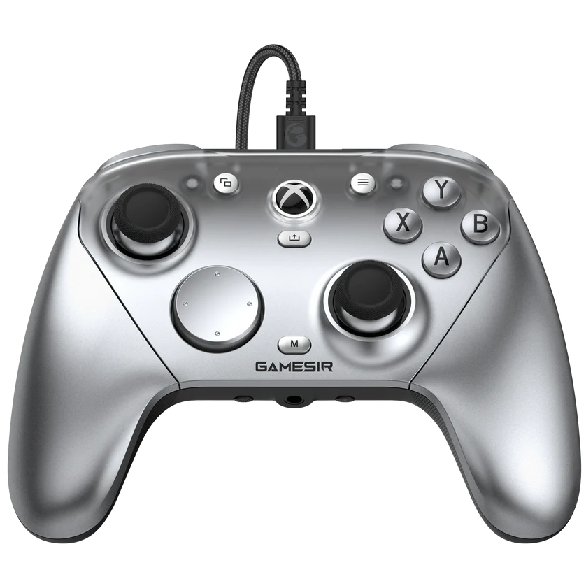 A large main feature product image of GameSir G7 Pro Wireless Gaming Controller - Metallic Silver