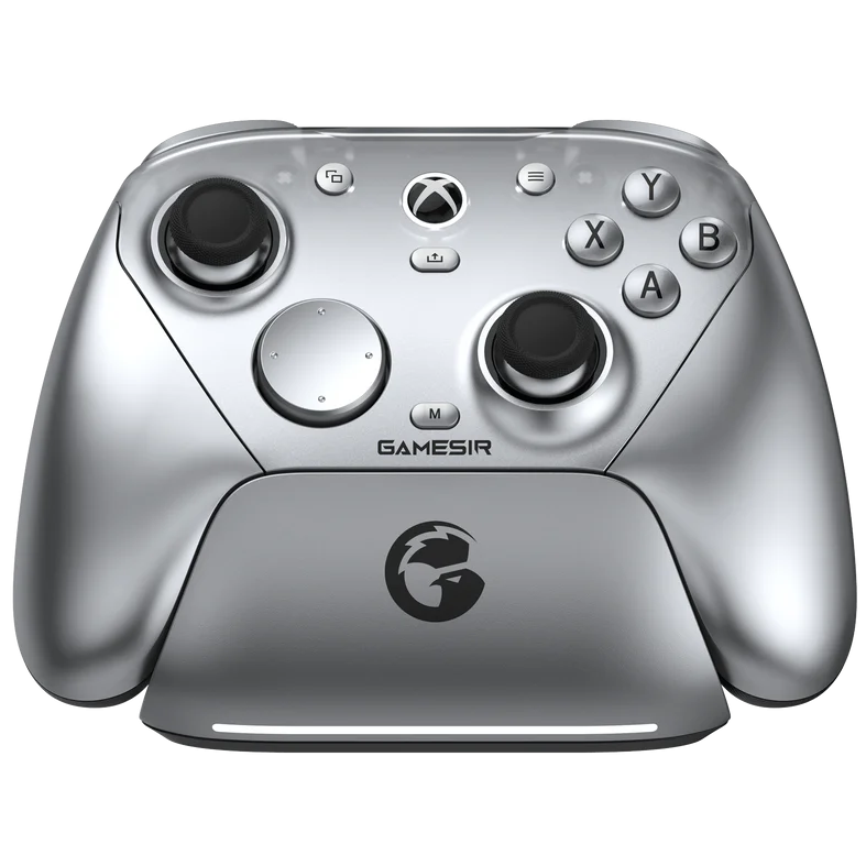 A large main feature product image of GameSir G7 Pro Wireless Gaming Controller - Metallic Silver