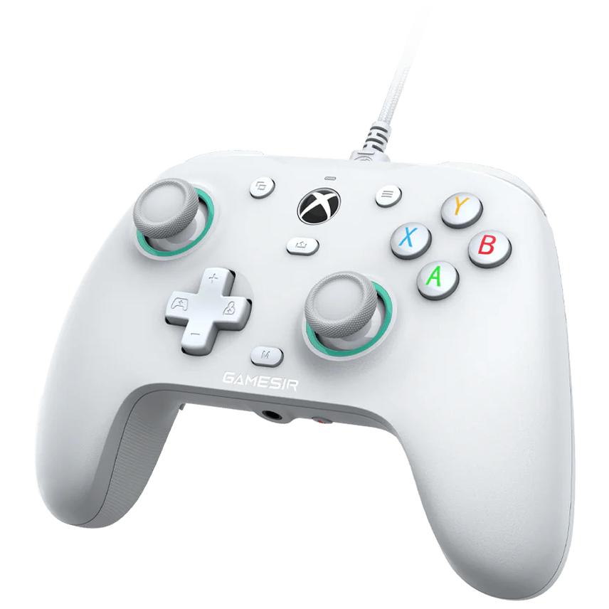 A large main feature product image of GameSir G7 SE Wired Controller with Hall Effect Sticks - White
