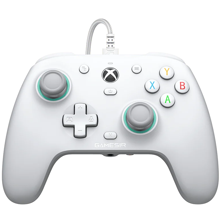 A large main feature product image of GameSir G7 SE Wired Controller with Hall Effect Sticks - White