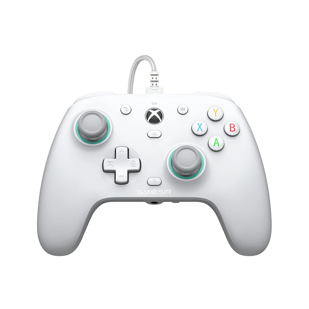 A large main feature product image of GameSir G7 SE Wired Controller with Hall Effect Sticks - White