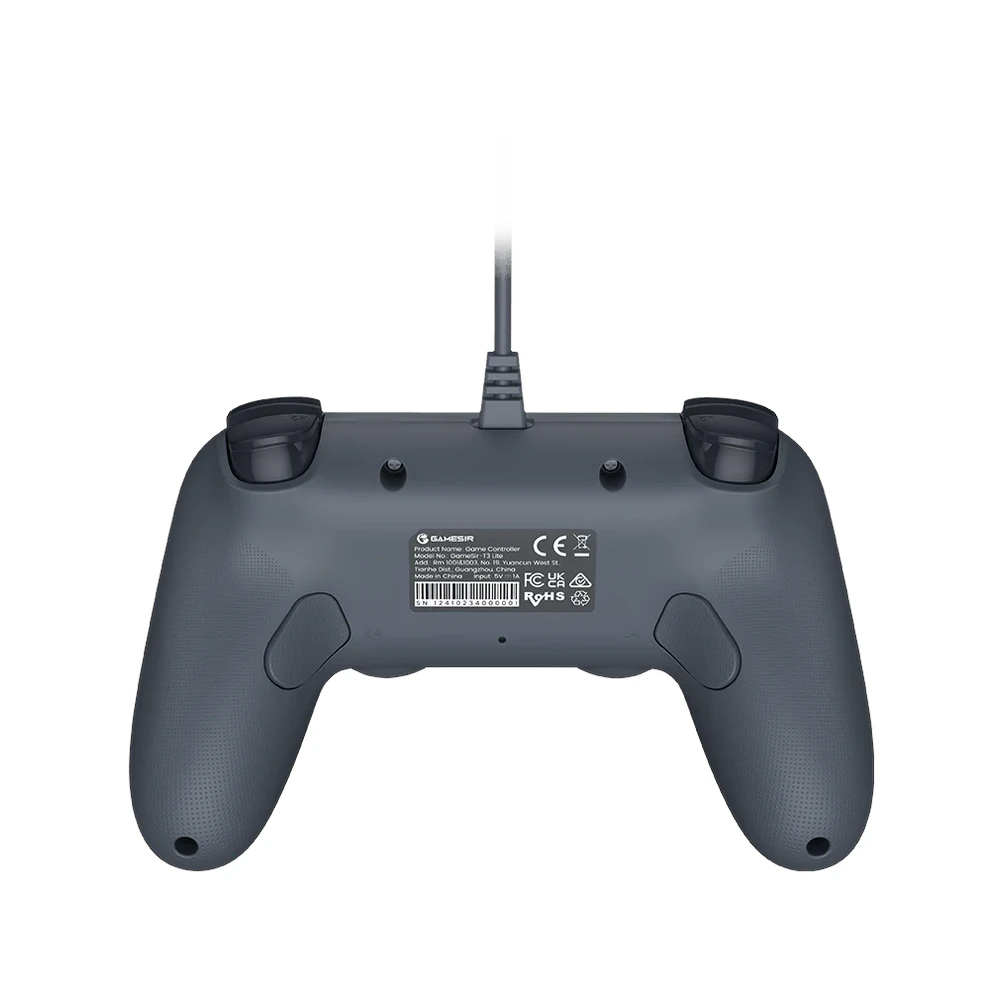 A large main feature product image of GameSir Tegenaria Lite Wired Symmetric Gaming Controller - Retro Grey