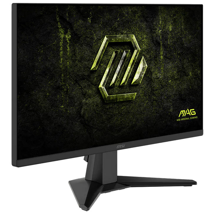 A large main feature product image of EX-DEMO MSI MAG 255F X24 - 25" 1080p 240Hz 0.5ms Rapid IPS Gaming Monitor
