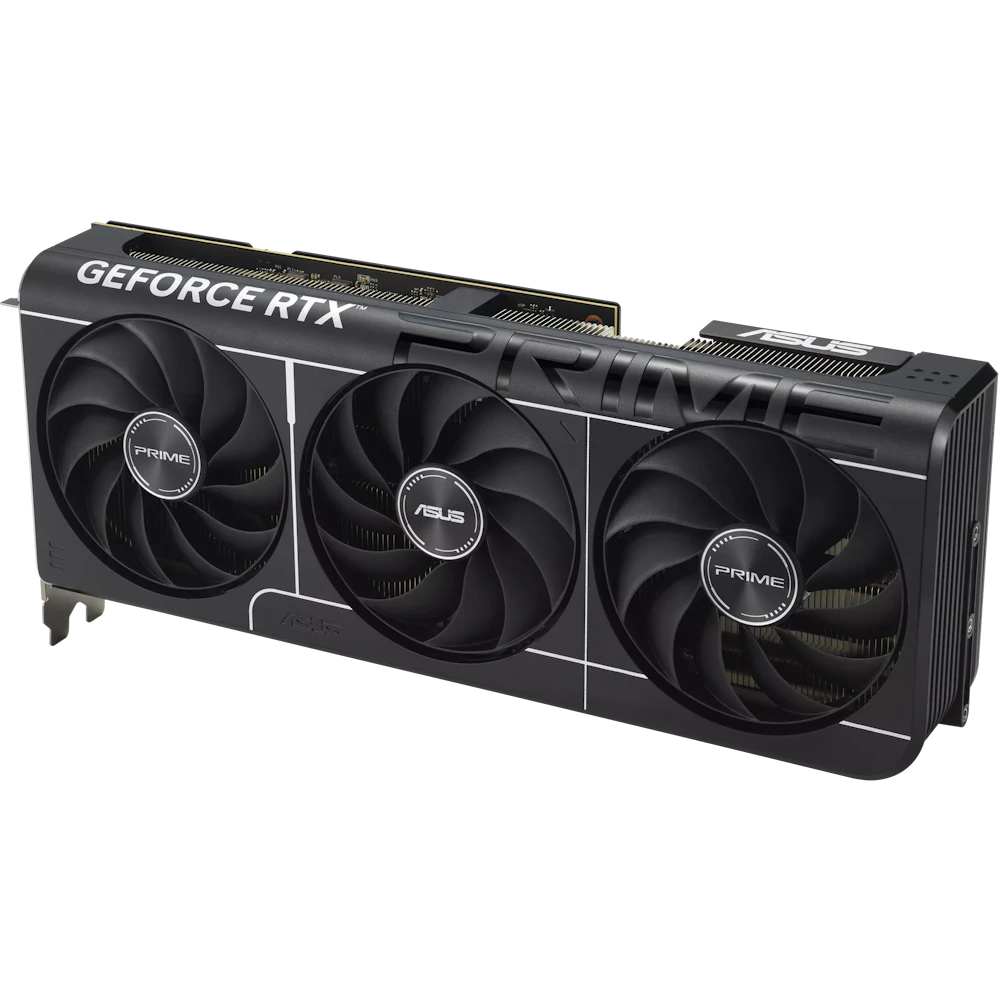 A large main feature product image of ASUS GeForce RTX 5080 PRIME EVO OC 16GB GDDR7