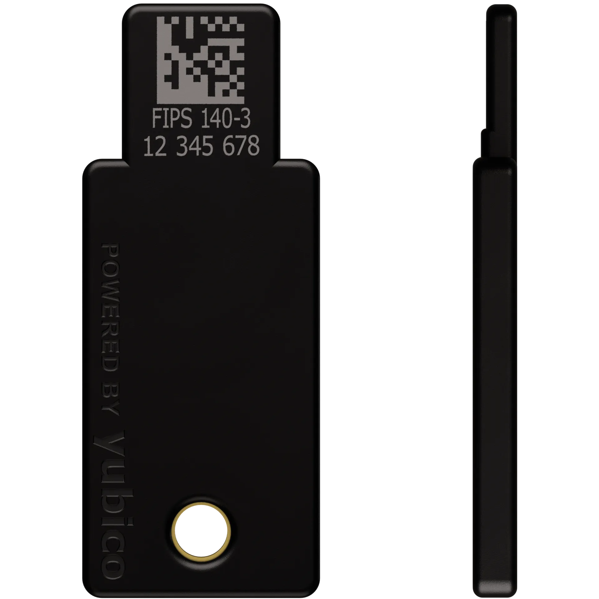 A large main feature product image of Yubico YubiKey 5 NFC FIPS 140-3 USB-A Security Key
