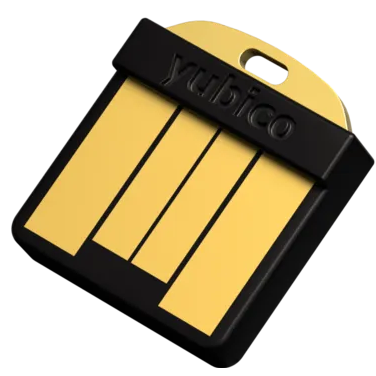 A large main feature product image of Yubico YubiKey 5 Nano FIPS 140-3 USB-A Security Key