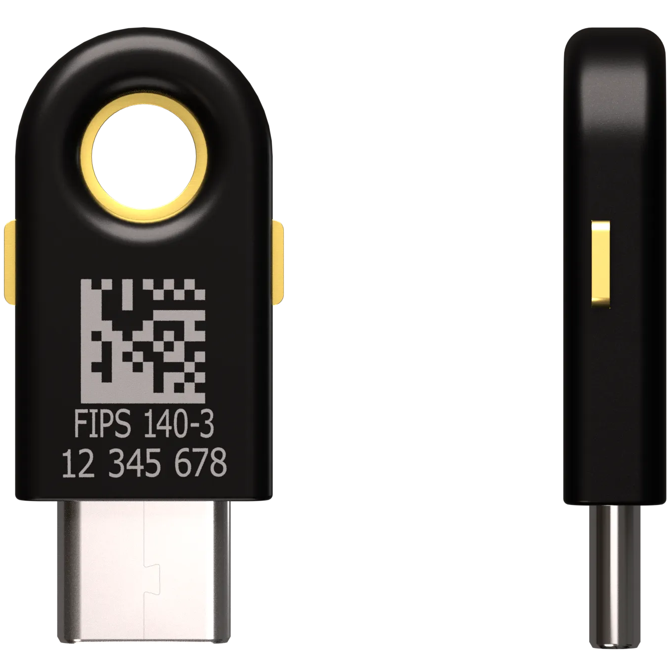 A large main feature product image of Yubico YubiKey 5C FIPS 140-3 USB-C Security Key