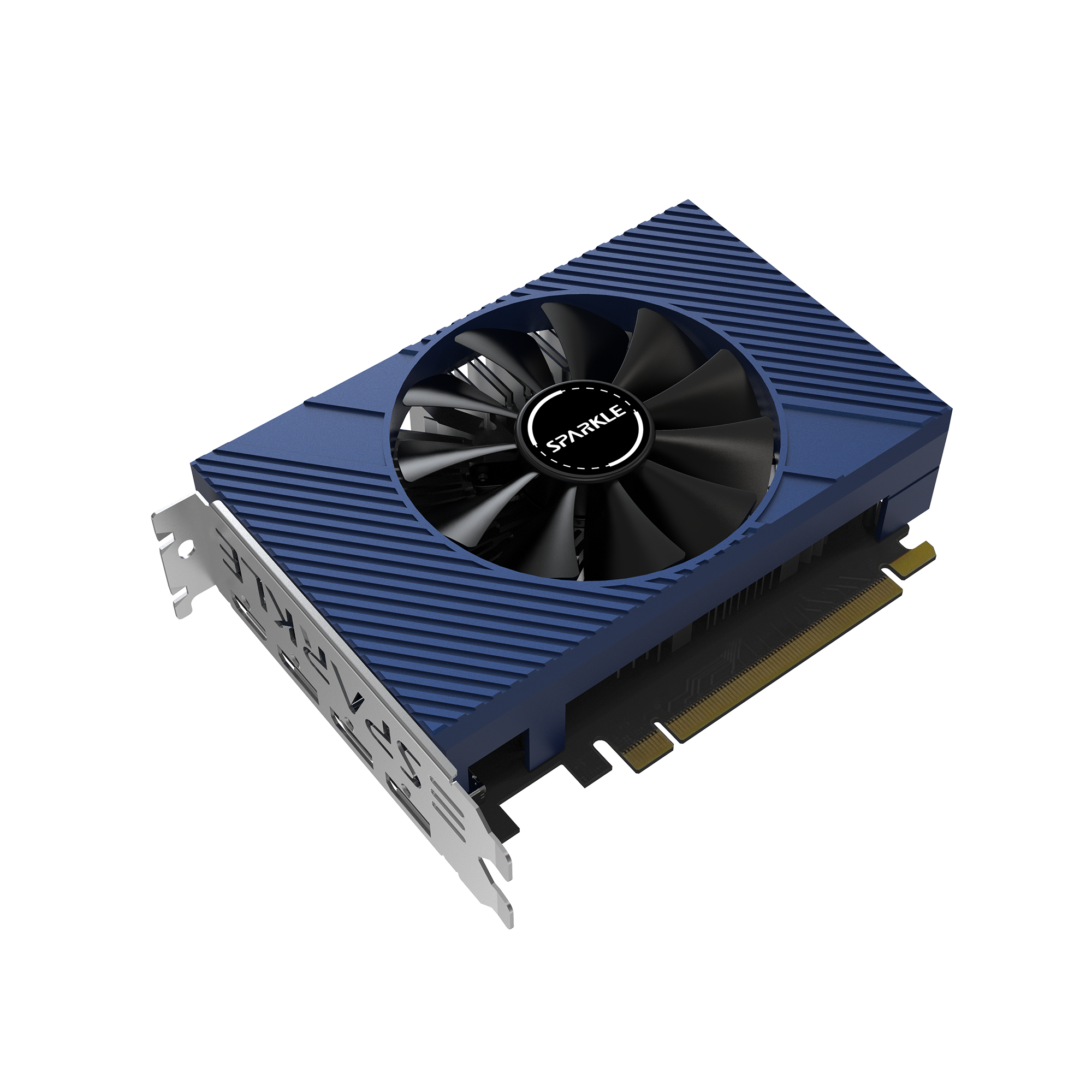 A large main feature product image of EX-DEMO SPARKLE Intel Arc A380 ELF 6GB GDDR6