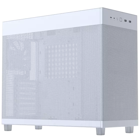 A large main feature product image of EX-DEMO ASUS PRIME AP303 Mid-Tower Case - Mesh White