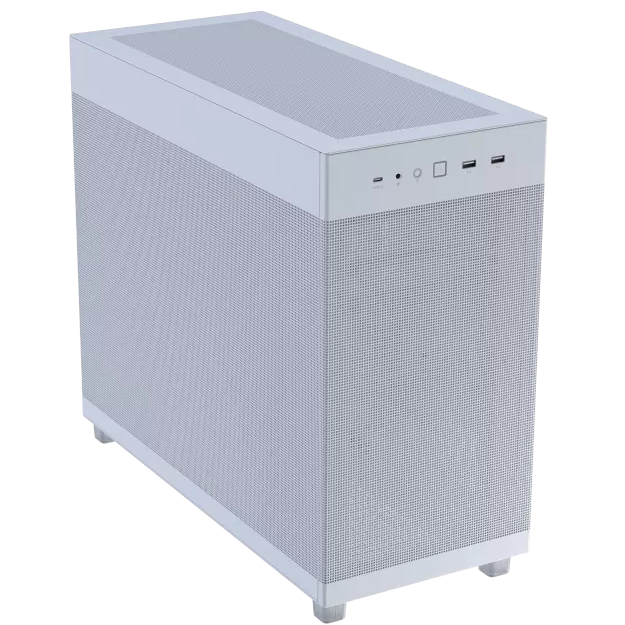 A large main feature product image of EX-DEMO ASUS PRIME AP303 Mid-Tower Case - Mesh White