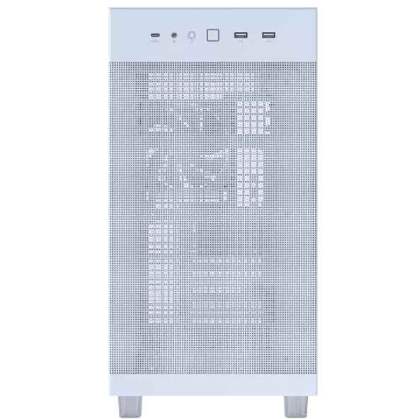 A large main feature product image of EX-DEMO ASUS PRIME AP303 Mid-Tower Case - Mesh White