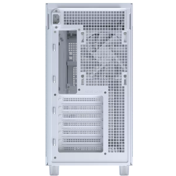 A large main feature product image of EX-DEMO ASUS PRIME AP303 Mid-Tower Case - Mesh White