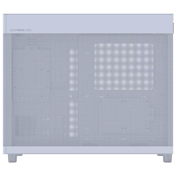 A large main feature product image of EX-DEMO ASUS PRIME AP303 Mid-Tower Case - Mesh White