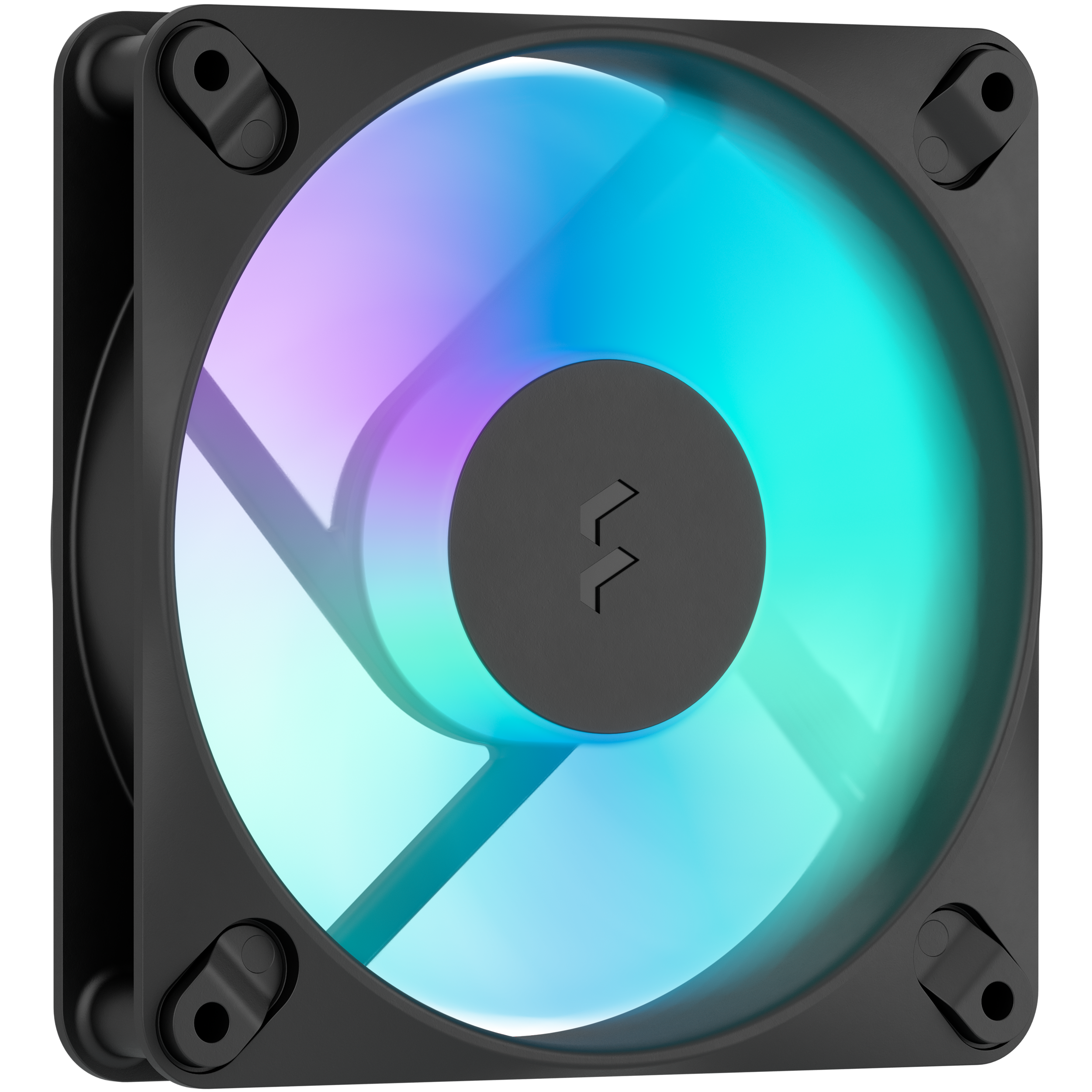 A large main feature product image of Fractal Design Dynamic 3 120mm ARGB PWM Reverse Blade Fan (Black)