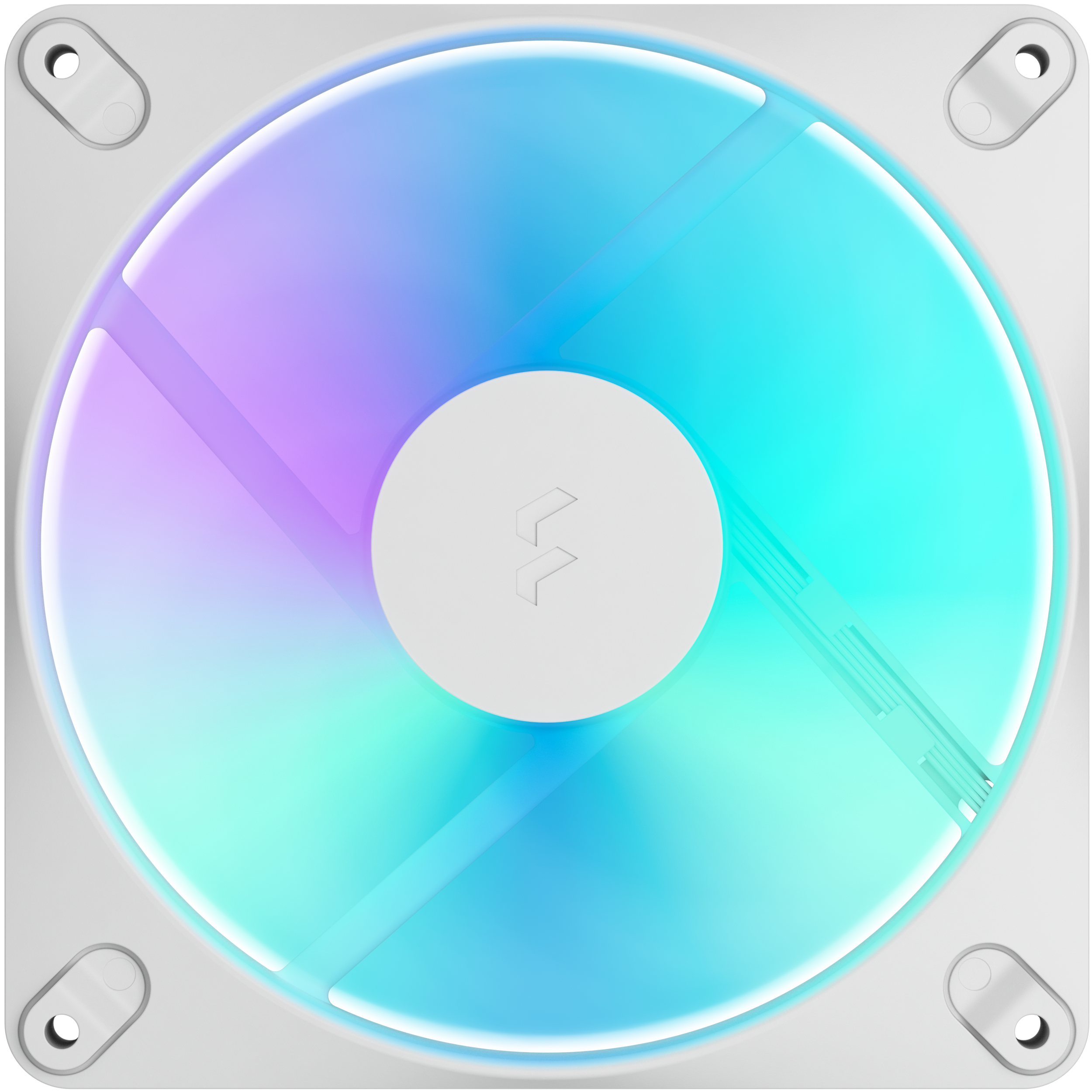 A large main feature product image of Fractal Design Dynamic 3 140mm ARGB PWM Fan (White)