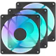 A small tile product image of Fractal Design Dynamic 3 140mm ARGB PWM Fan 3-Pack (Black)