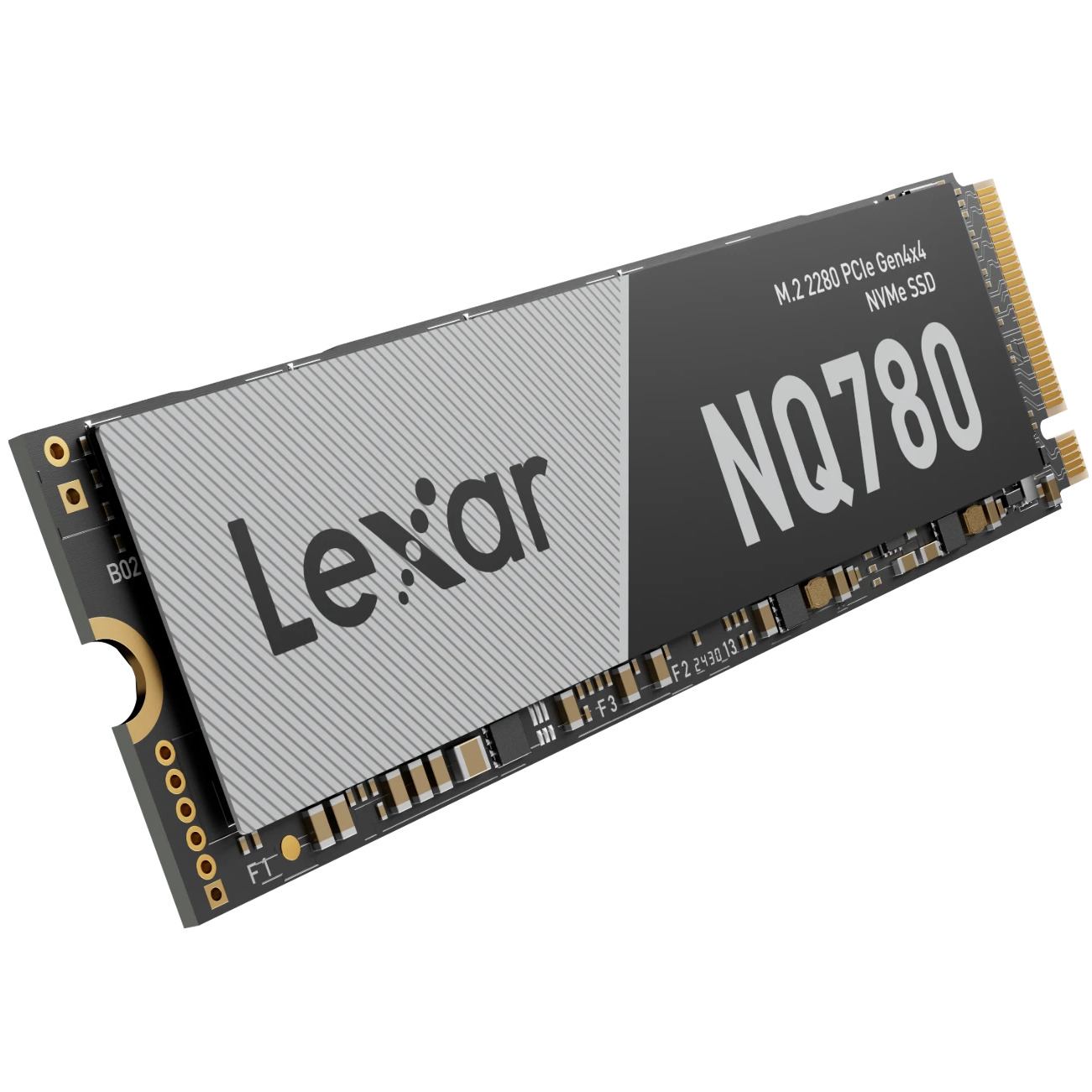 A large main feature product image of Lexar NQ780 PCIe Gen4 NVMe M.2 SSD - 2TB