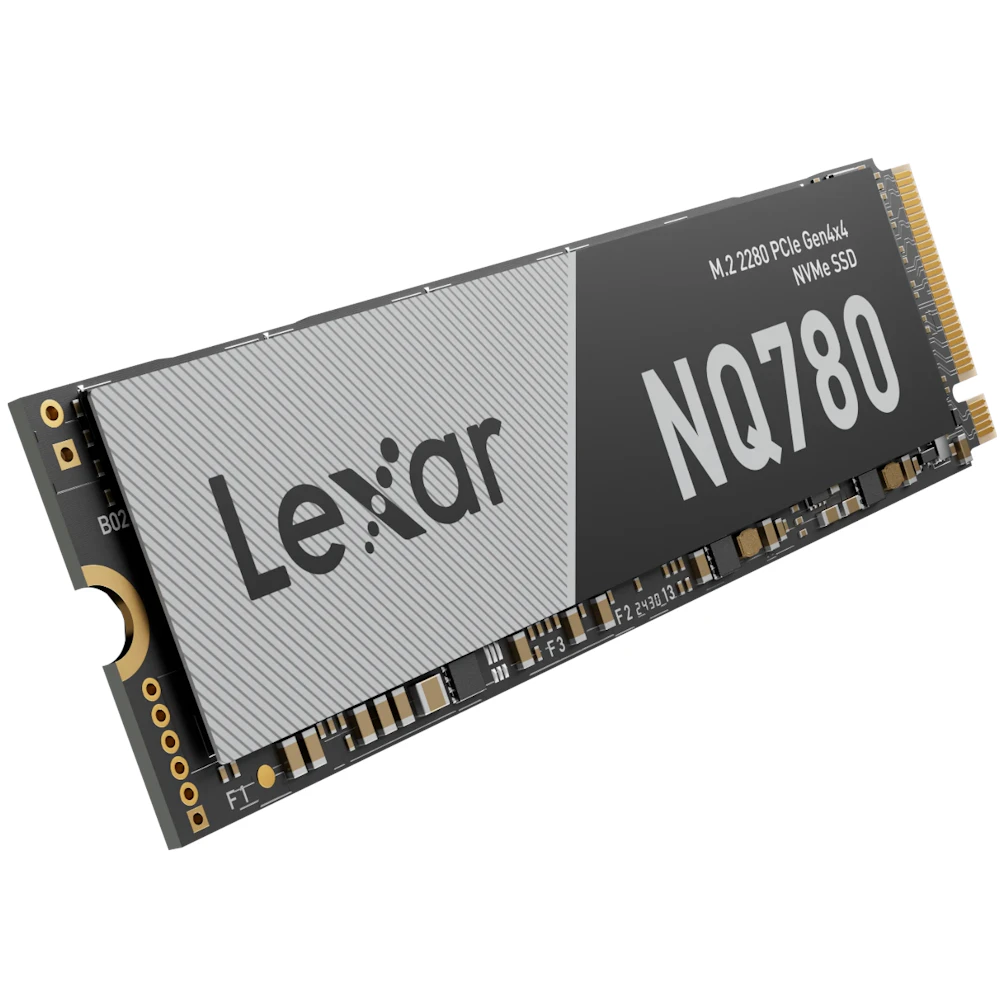 A large main feature product image of Lexar NQ780 PCIe Gen4 NVMe M.2 SSD - 2TB