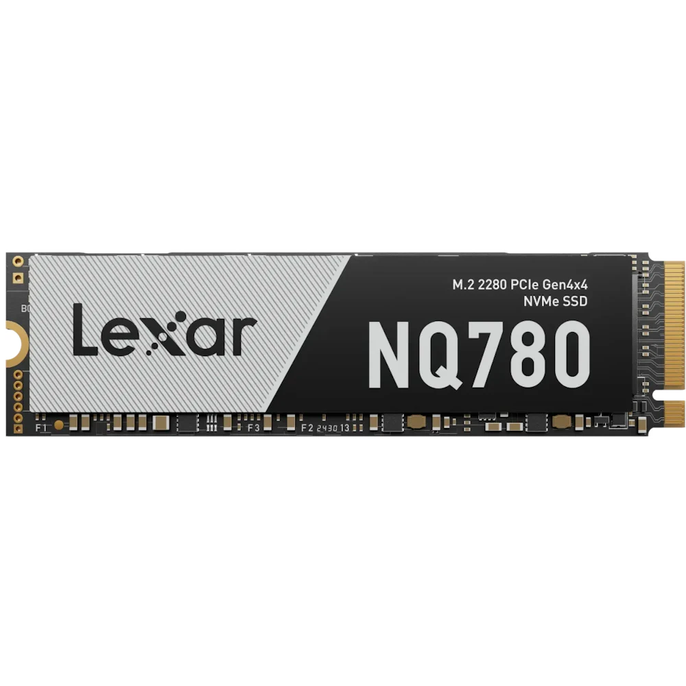 A large main feature product image of Lexar NQ780 PCIe Gen4 NVMe M.2 SSD - 2TB