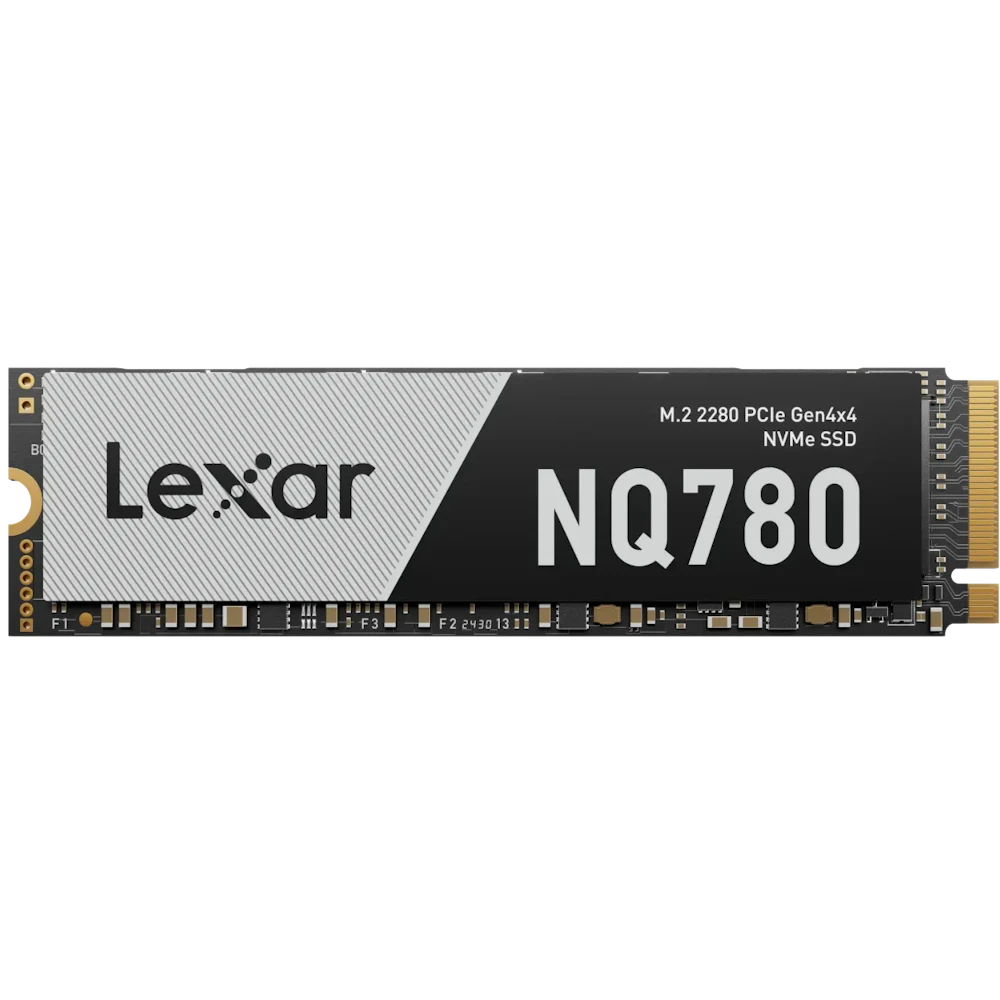 A large main feature product image of Lexar NQ780 PCIe Gen4 NVMe M.2 SSD - 2TB